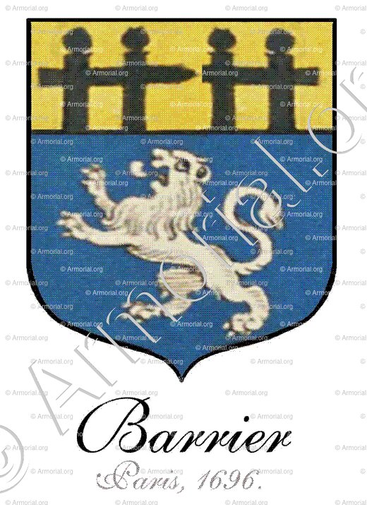 BARRIER_Paris, 1696._France