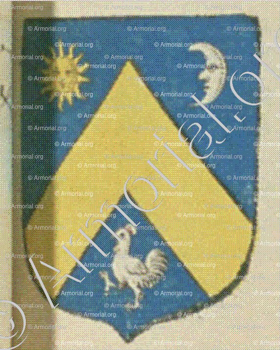 TESSIER de BELLEFONDS (La Rochelle)_Blason enregistré sous le règne de Louis XIV._France