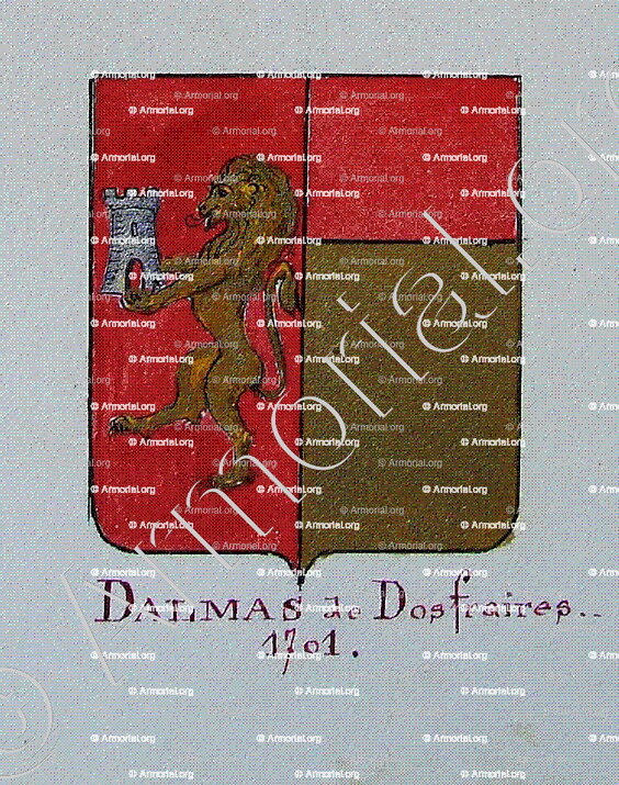 DALMAS (de Dosfraires)_Armorial Nice. (J. Casal, 1903) (Bibl. mun. de Nice)_France (i)