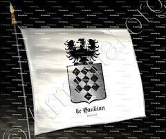 drapeau-de HAUDION_Hainaut, 1300._Belgique