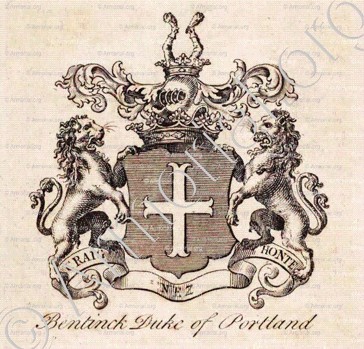 BENTINCK Duke of PORTLAND_Peerage of England_Kingdom of England