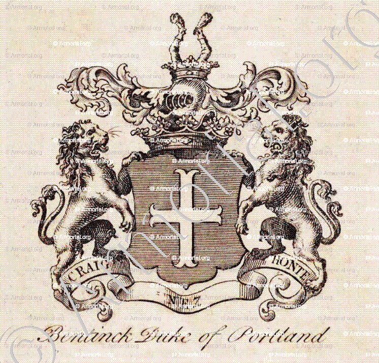 BENTINCK Duke of PORTLAND_Peerage of England_Kingdom of England