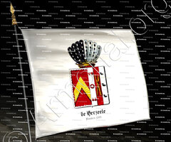 drapeau-DE HERZELLE_Flandre, 1300._Belgique