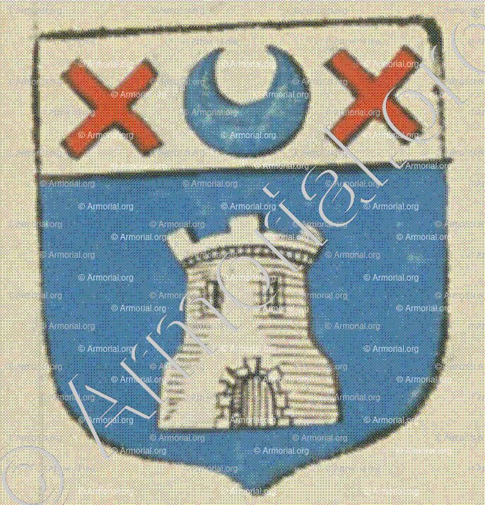 THIBAUD (La Rochelle)_Blason enregistré sous le règne de Louis XIV._France