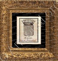 cadre-ancien-or-MACON_Armorial de Bourgogne et de Bresse, 1674. (J. Chevillard, 1726)._France. ()