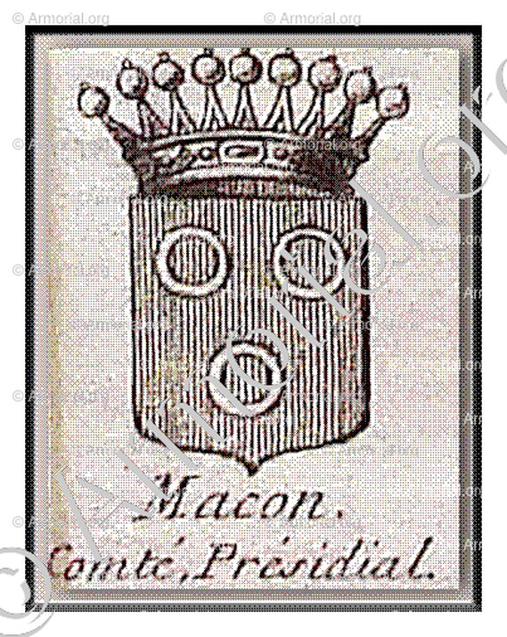 MACON_Armorial de Bourgogne et de Bresse, 1674. (J. Chevillard, 1726)._France. ()