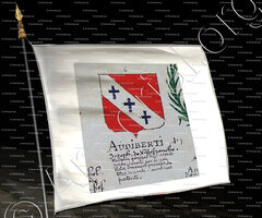 drapeau-d'AUDIBERTI - Armorial Nice. (J. Casal, 1903) (Bibl. mun. de Nice) - France (i)