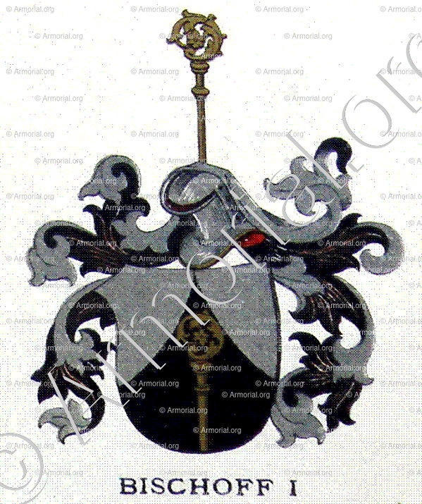 BISCHOFF_Wappenbuch des Stadt Basel. Meyer Kraus, 1880_Schweiz (i)