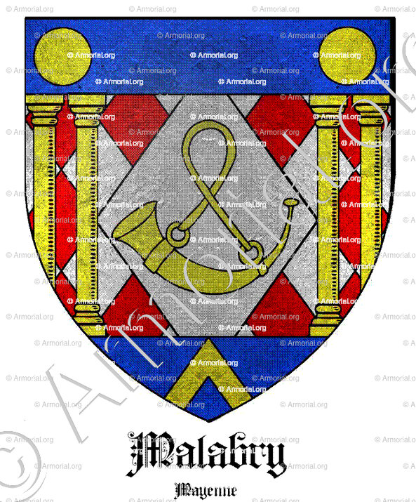 MALABRY_Mayenne (Blason A. Malabry)_France (i)