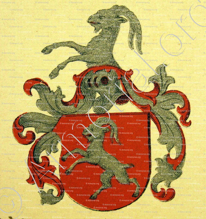 BÖCKLIN VON BÖCKLINSAU_Wappenbuch der Stadt Basel . B.Meyer Knaus 1880_Schweiz
