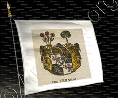 drapeau-FERSEN (von)_Livonie, Esthonie. Noblesse suédoise._Pays-Baltes, Suède.