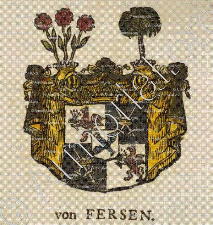 FERSEN (von)_Livonie, Esthonie. Noblesse suédoise._Pays-Baltes, Suède.