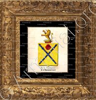 cadre-ancien-or-DE LA FONTAINE et D'HARNONCOURT_Armorial royal des Pays-Bas_Europe