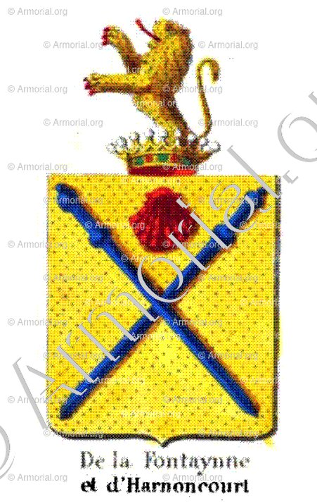 DE LA FONTAINE et D'HARNONCOURT_Armorial royal des Pays-Bas_Europe