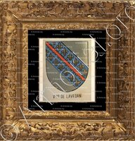 cadre-ancien-or-Vicomtes de LAVEDAN_Bourbonnais_France