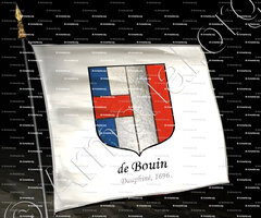 drapeau-de BOUIN_Dauphiné, 1696_France