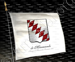 drapeau-de MARMANDE_Marquis de Marmande. Touraine, 1696._France ()