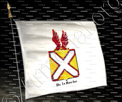 drapeau-DE LA ROCHE_Armorial royal des Pays-Bas_Europe