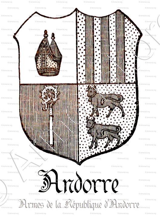 ANDORRE_Armes de la République d'Andorre_Andorre