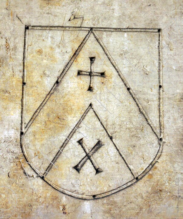 PEROLIER_Armoiries. Dalle funéraire, 1505. Musée d'Art et d'Histoire de Genève._Suisse (i)