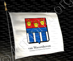 drapeau-WSSENHOVEN (van)_Zuid-Holland, Oost-Vlaanderen, West-Vlaanderen._Nederland, België