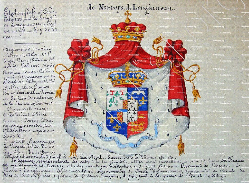 de NORREYS de LONGJUMEAU_Armorial Nice. (J. Casal, 1903) (Bibl. mun. de Nice)_France (i)