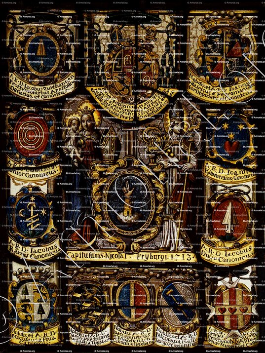 PERROMAN_Vitrail, 1713. Musée d'Art et d'Histoire de Genève._Suisse