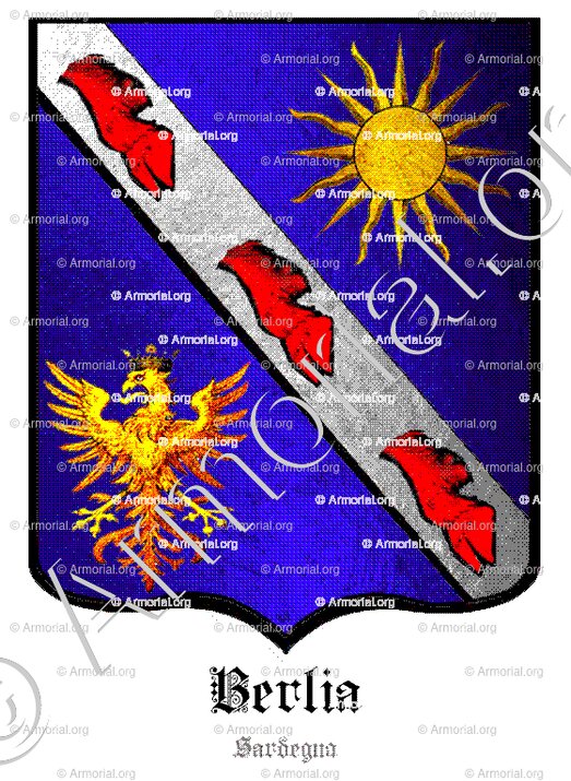 BERLIA_Famiglia nobile. Sardegne._Italia