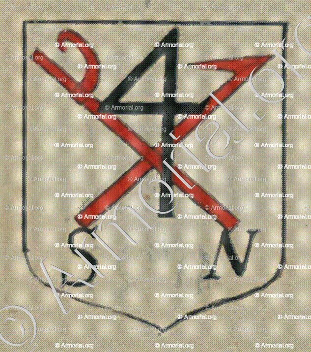 NAGUEL (Alsace)_Blason enregistré sous le règne de Louis XIV_France 