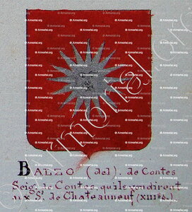 Del BALZO, Seigneur de Contes