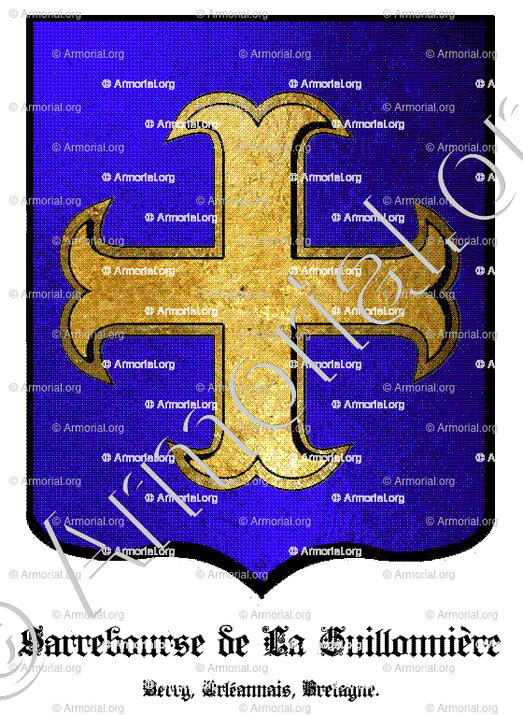 SARREBOURSE de LA GUILLONNIERE_Berry, Orléannais, Bretagne._France (i)