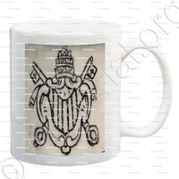 mug-BENEDICTUS XIV_Pape, 1740. Blason relevé à Bastia. Corse_France ()