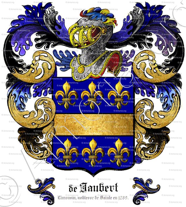 de JAUBERT_Limousin, noblesse de Sainte en 1789._France (1)