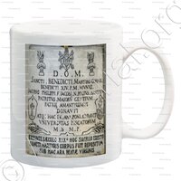 mug-BENOÎT XIV_Pape, 1740. Blason relevé à Bastia. Corse_France
