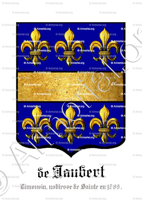 de JAUBERT_Limousin, noblesse de Sainte en 1789._France (2)+