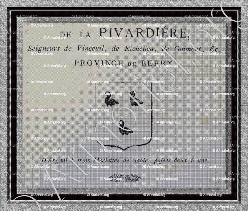 de la PIVARDIERE_Berry_France