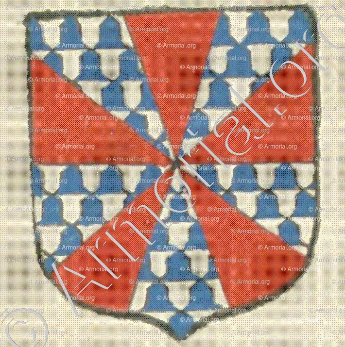 de BELLEVILLE (La Rochelle)_Blason enregistré sous le règne de Louis XIV._France