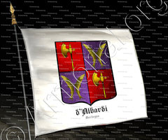 drapeau-d'ALBARDI_Famiglia nobile. Sardegna_Italia