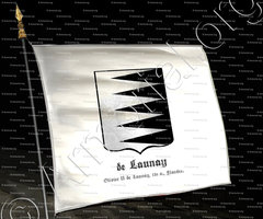 drapeau-de LAUNAY_Olivier II de Launay, 13e s., Flandre._Comté de Flandre (2)