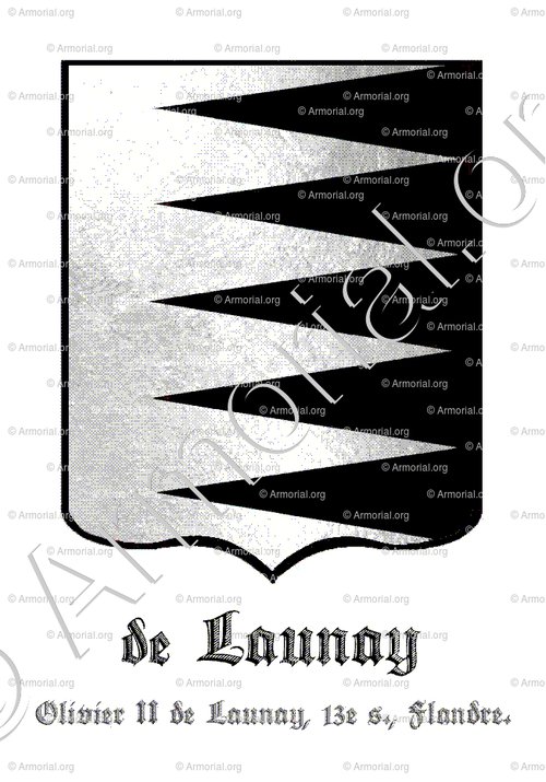 de LAUNAY_Olivier II de Launay, 13e s., Flandre._Comté de Flandre (2)
