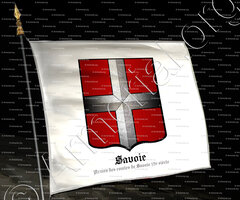 drapeau-SAVOIE_Armes des comtes de Savoie, 12e siècle._Comté de Savoie (France)+