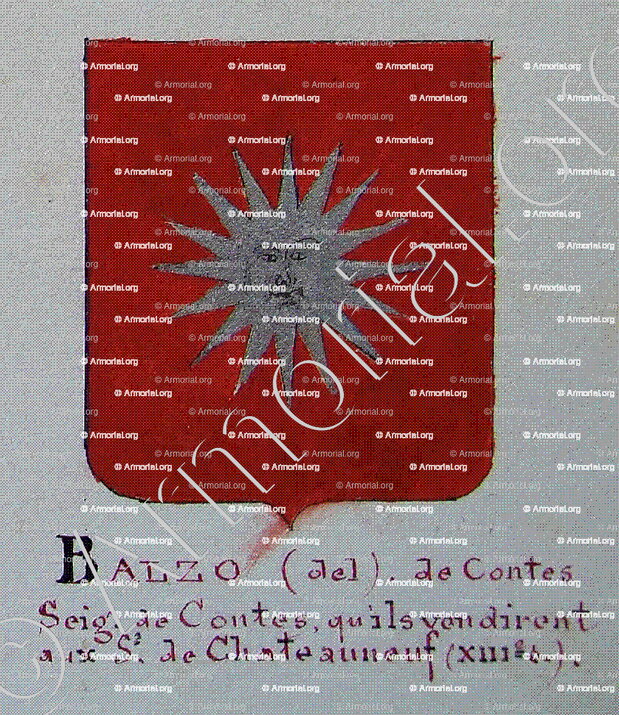 di BAUS_Armorial Nice. (J. Casal, 1903) (Bibl. mun. de Nice) (en provencal, del Balzo en italien)_France (i) - Copie