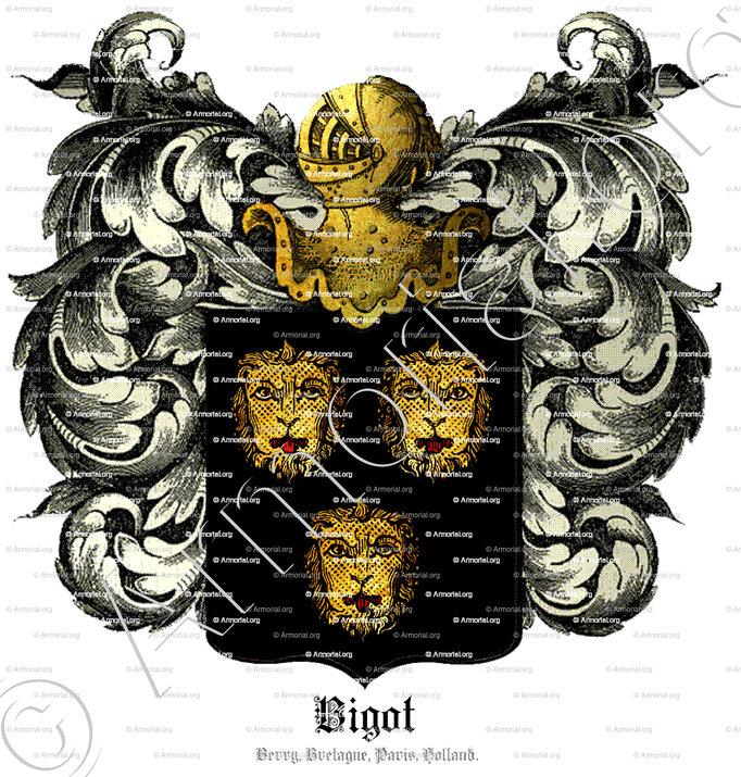 BIGOT_Berry, Bretagne, Paris, Holland._France Nederland..