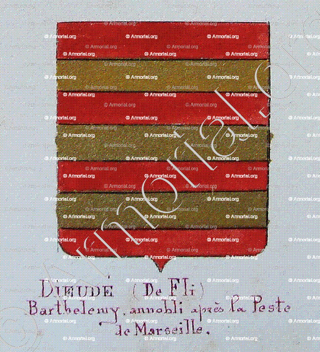 DIEUDÉ _Armorial Nice. (J. Casal, 1903) (Bibl. mun. de Nice)_France (i)