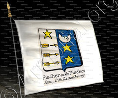 drapeau-FISCHER ou Von FISCHEN_Pommeranie, Pays de Lauenbourg_Allemagne