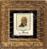cadre-ancien-or-MONOD_Henri Monod, peinture de 1743, Château de Prangins. Vaud._Suisse