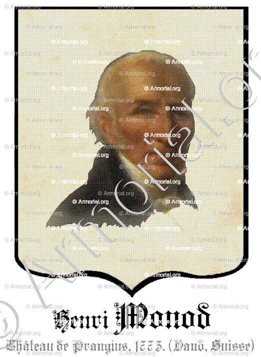 MONOD_Henri Monod, peinture de 1743, Château de Prangins. Vaud._Suisse