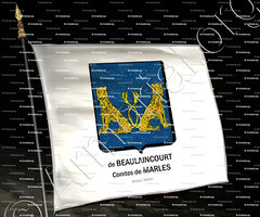 drapeau-BEAULAINCOURT Ctes de MARLES_Artois, Véron._France