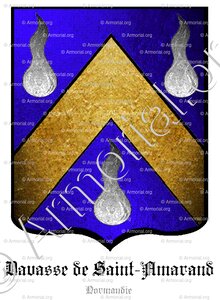 DAVASSE de SAINT-AMARAND