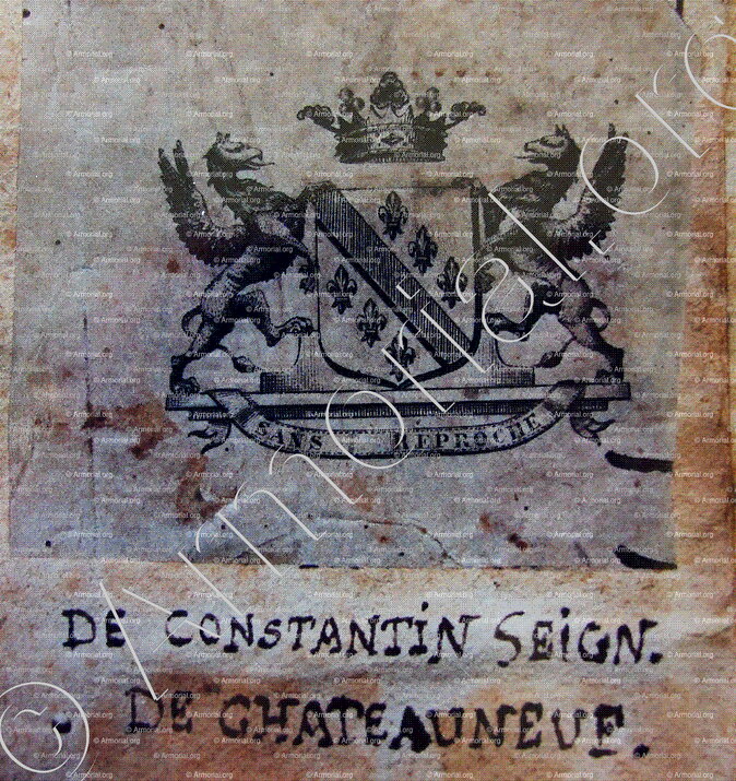 CONSTANTIN de CHATEAUNEUF_Contea di Nizza_Ducato di Savoia, Regno di Sardegna.